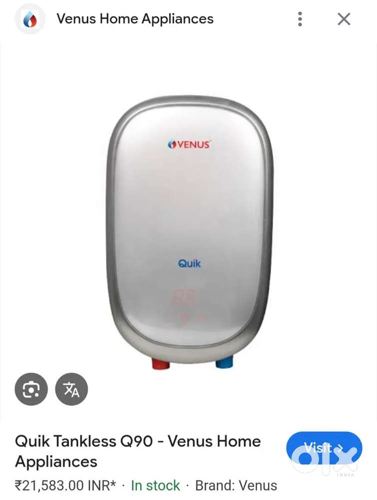 Unused 9KV Venus online 2 Pcs geyser