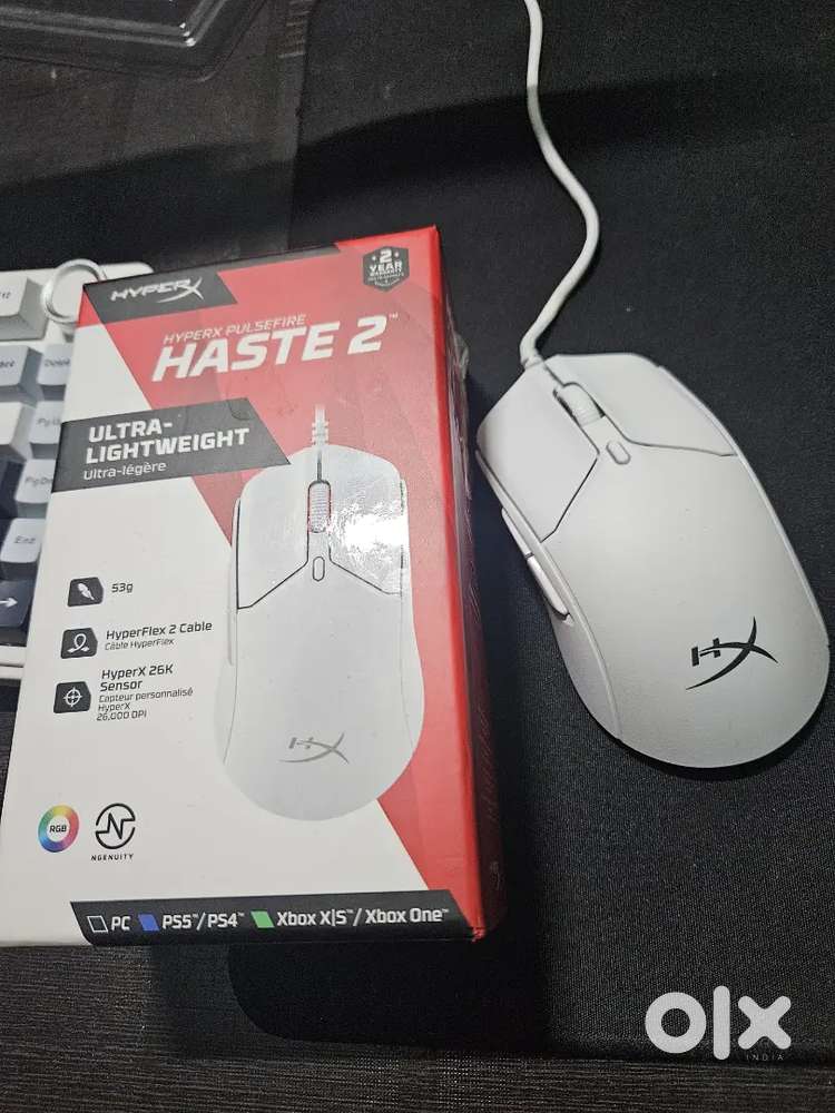 HP HyperX Pulsefire Haste 2 wired.