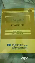 Tax laws & practice ICSI BOOK CS EXECUTIVE