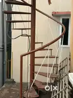 Steel spiral staircase