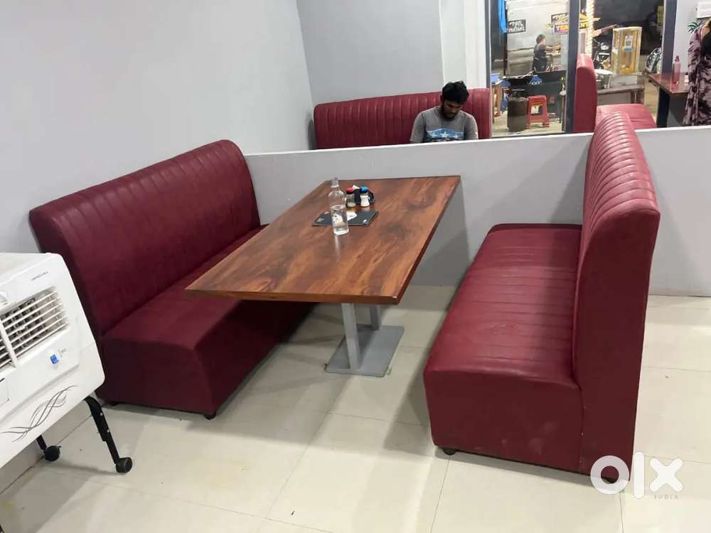 Restaurant sofa with stripes model and beautiful colour