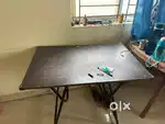 Single Iron Cot , Foldable Table and mattresses