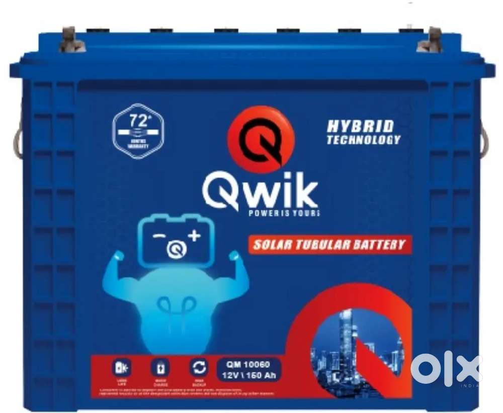 Brand New Qwik 150Ah Solar Battery with 72 Months Warranty