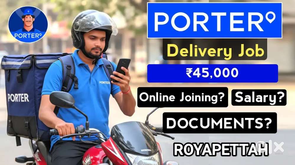 PORTER BIKE ROYAPETTAH SAFETY EQUIPMENTS & OFFICIAL GOODS DELIVERY
