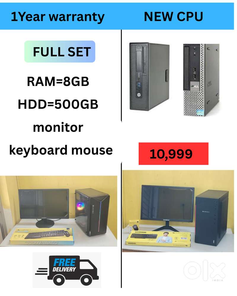 1 - Year Warranty  Starting @ 10,999  Branded CPU - i5 Process