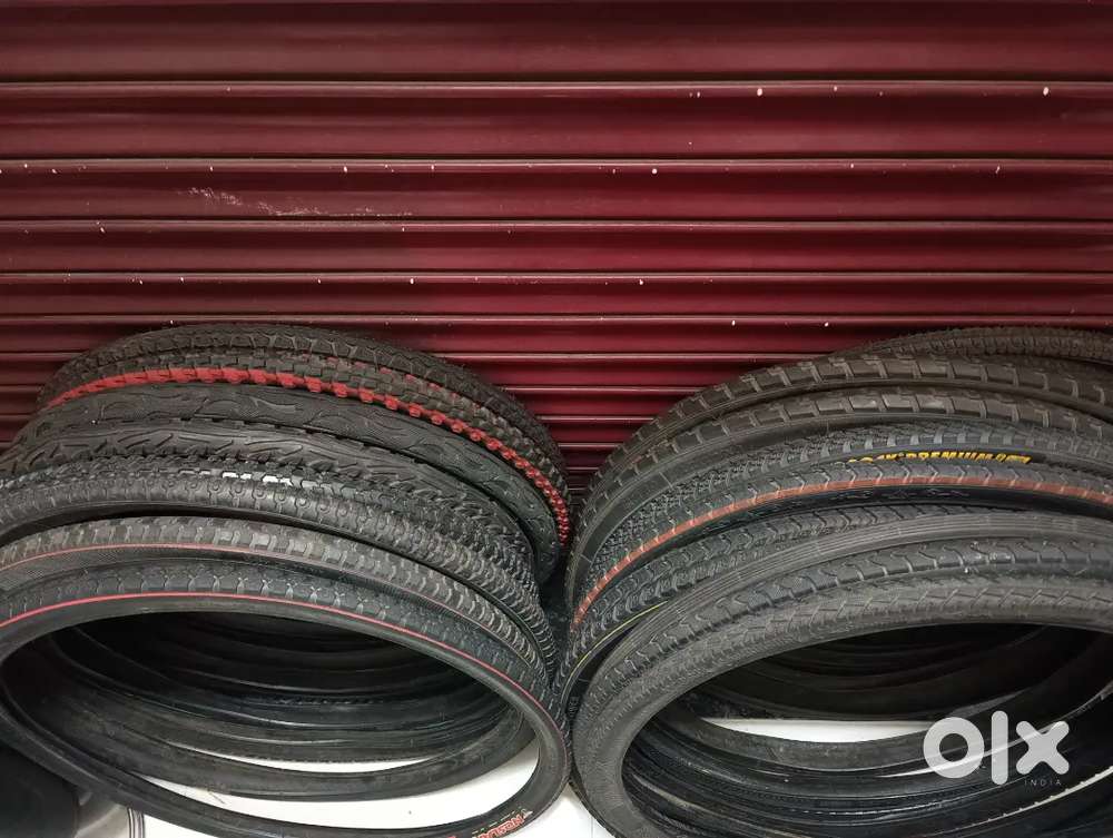 All types of tyres of two wheeler and cycle and all parts of cycle