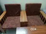 The sangwan wood 4seater sofa set.the solid sangwan sofa set