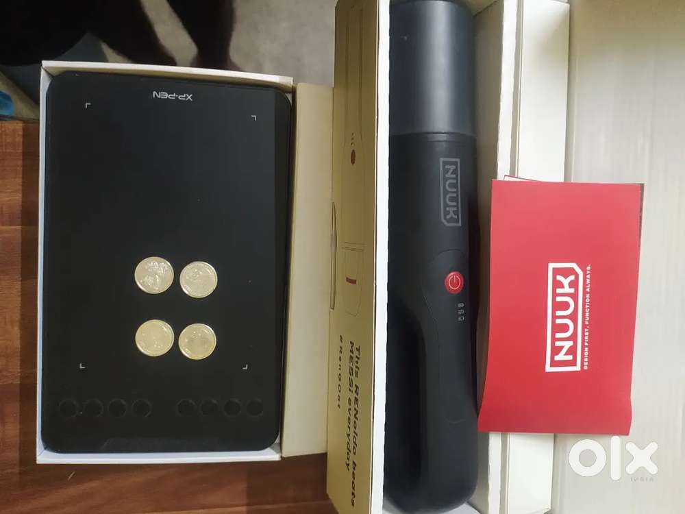 Nuk portable vacuum com blower, pen tab