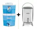 Kent RO Purifier 10L + Milton 10L Thermosteel Water Jug
