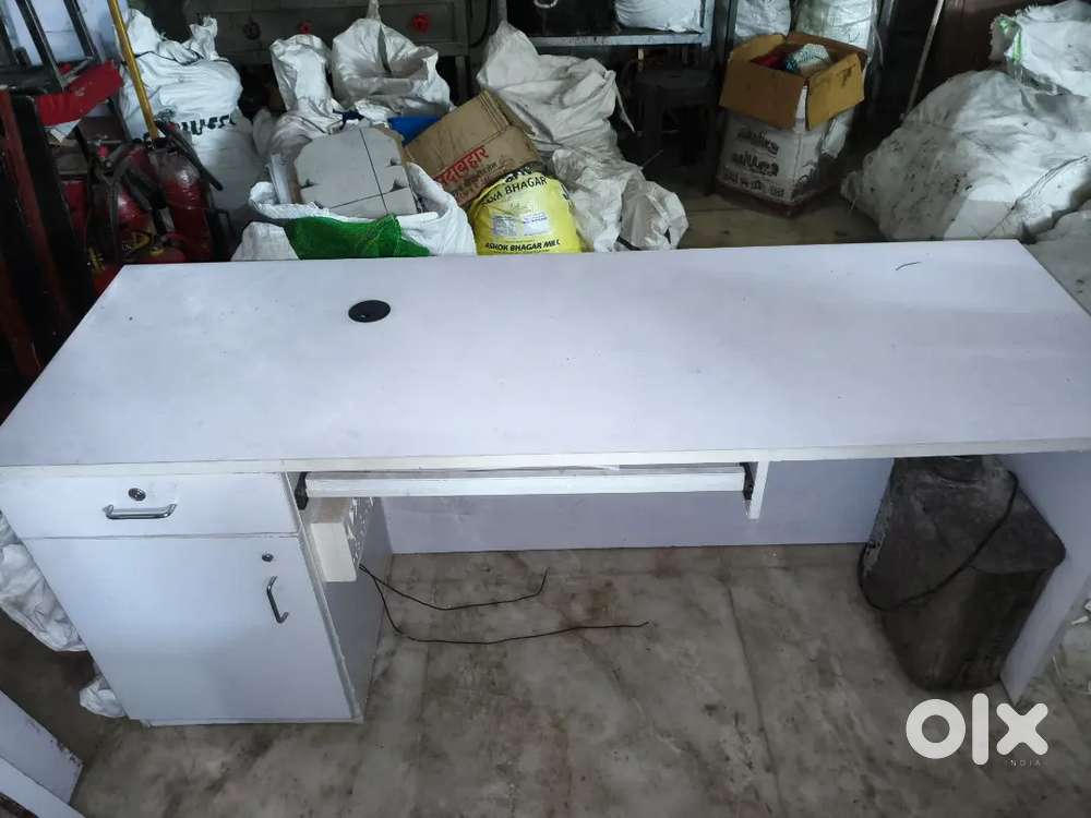 Computer table with slider