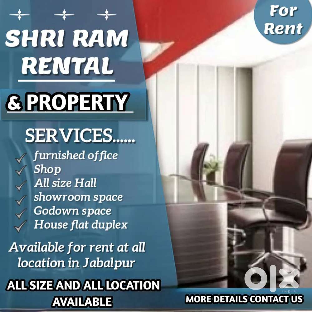 Hall 1600 sqft available on rent yadav colony jabalpur more details co