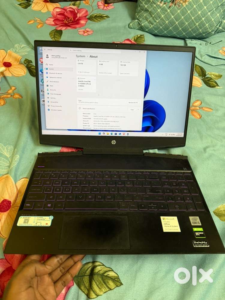 HP Pavilion Gaming Laptop – i5 10th Gen  16GB RAM  4GB Graphics