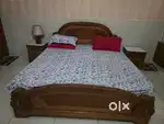 Dabble bed with box side table
