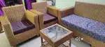 Elegant Cane Sofa set with center table