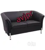 New two seater leatherette two seater office sofa cafe sofa lounge sof