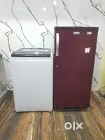 Electrolux single door fridge  and whirlpool top load washing machine