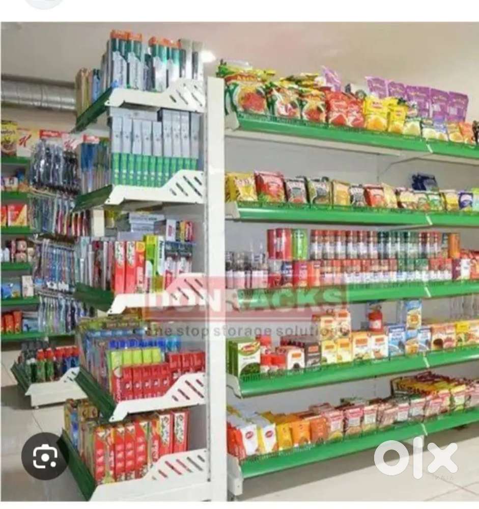 Grocery rack kirana rack supermarket rack display rack wall rack shoo