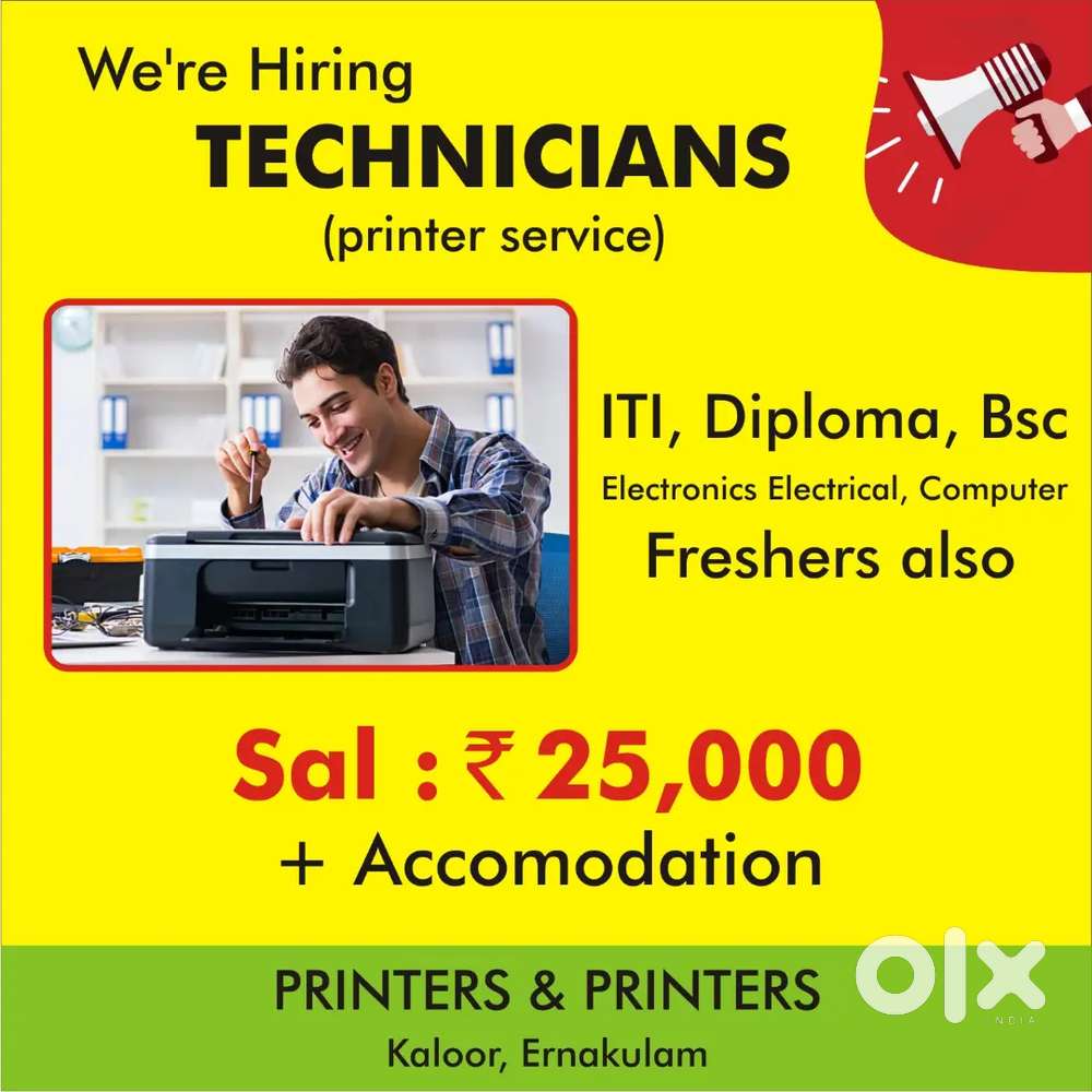 Service Technicians (3nos)