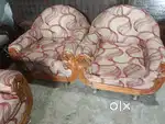 5 seater round shape antique sofa set for sale like a good condition