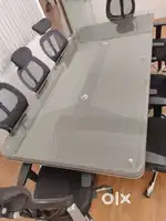 Conference table with glass