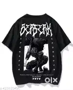 Anime Printed Drop Sholder T shirt For Men