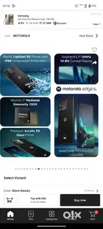 Motorola edge 40neo 5g curve display only 6 month use buy at 25k  ..