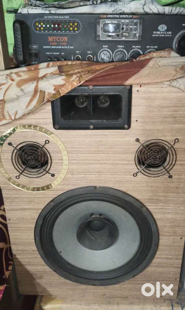 2 speaker 12 in 155 magnet 220 wat 1 amplifier mycon company $ 14950