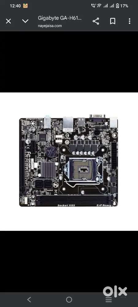 Gigabyte h61 motherboard