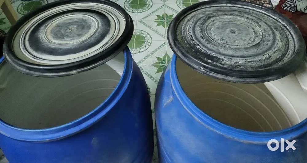 Used Blue Drum (200 Litres) – 1 for  ₹700, 2 for 1200.