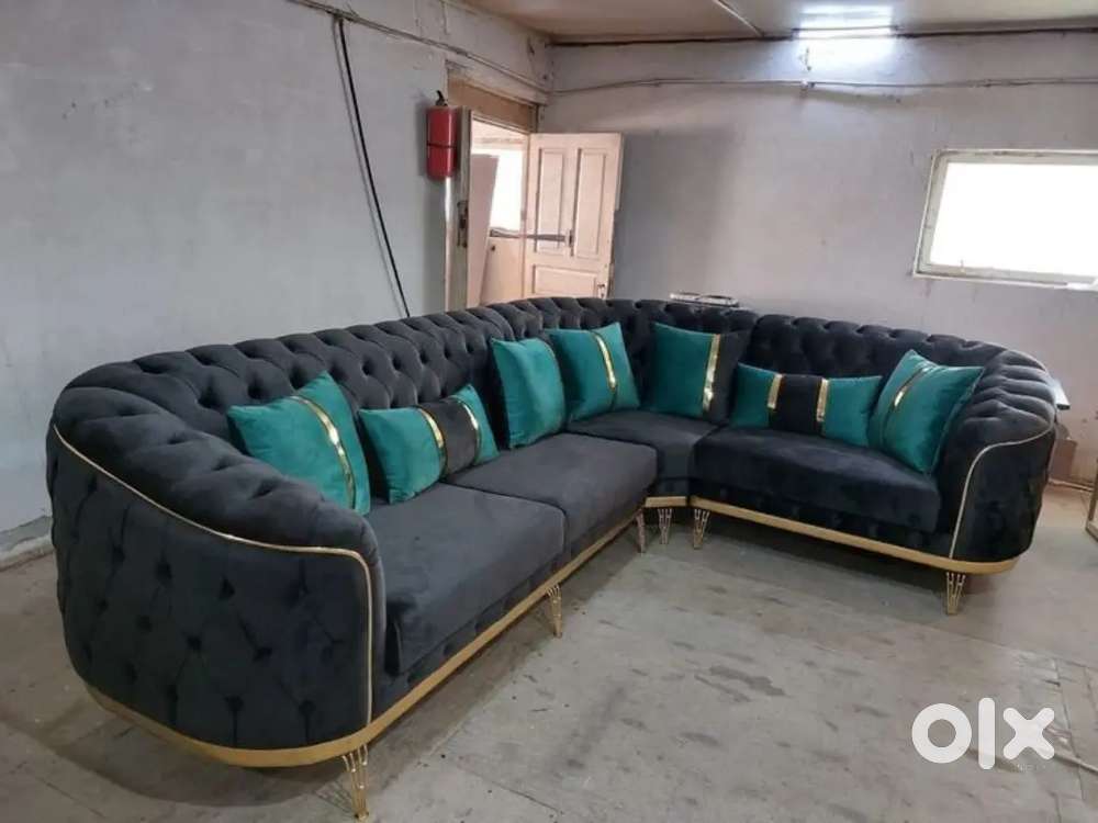 New sofa corner L shape fabric sofa set