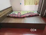 Flipkart home queen size bed(engineered wood) in new condition