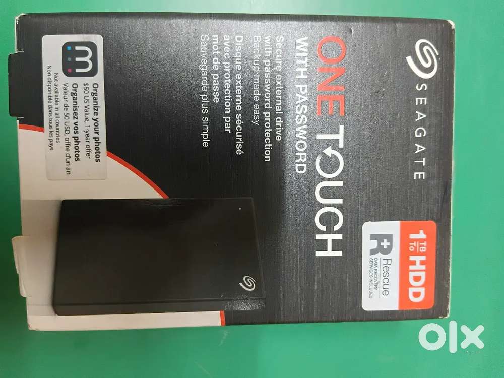 Seagate 1TB one touch with password hard disk