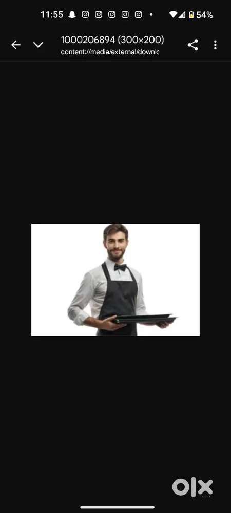 Waiter needed in restaurant