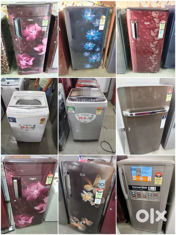 5 year warranty free shipping fridge and washing machine good condi..