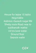 3bhk house for lease
