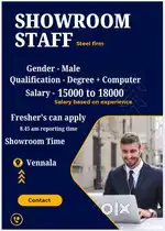 SHOWROOM STAFF VACANCY