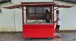 Wooden Food cart modern design