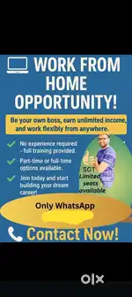 Work from Home/Part time work/Full time work