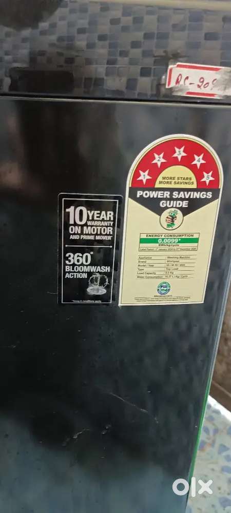 Whirlpool 9kg 6Gen washing machine