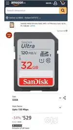 32 Gb SD memory card