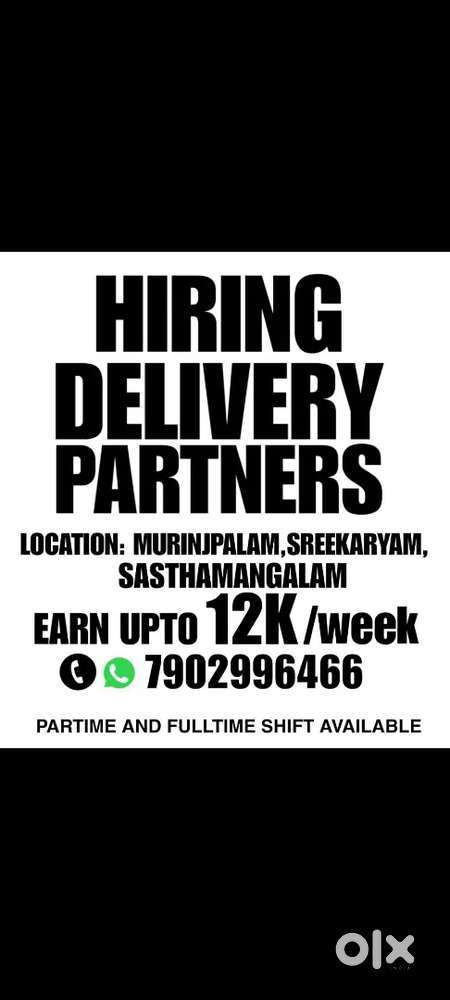 HIRING DELIVERY BOYS