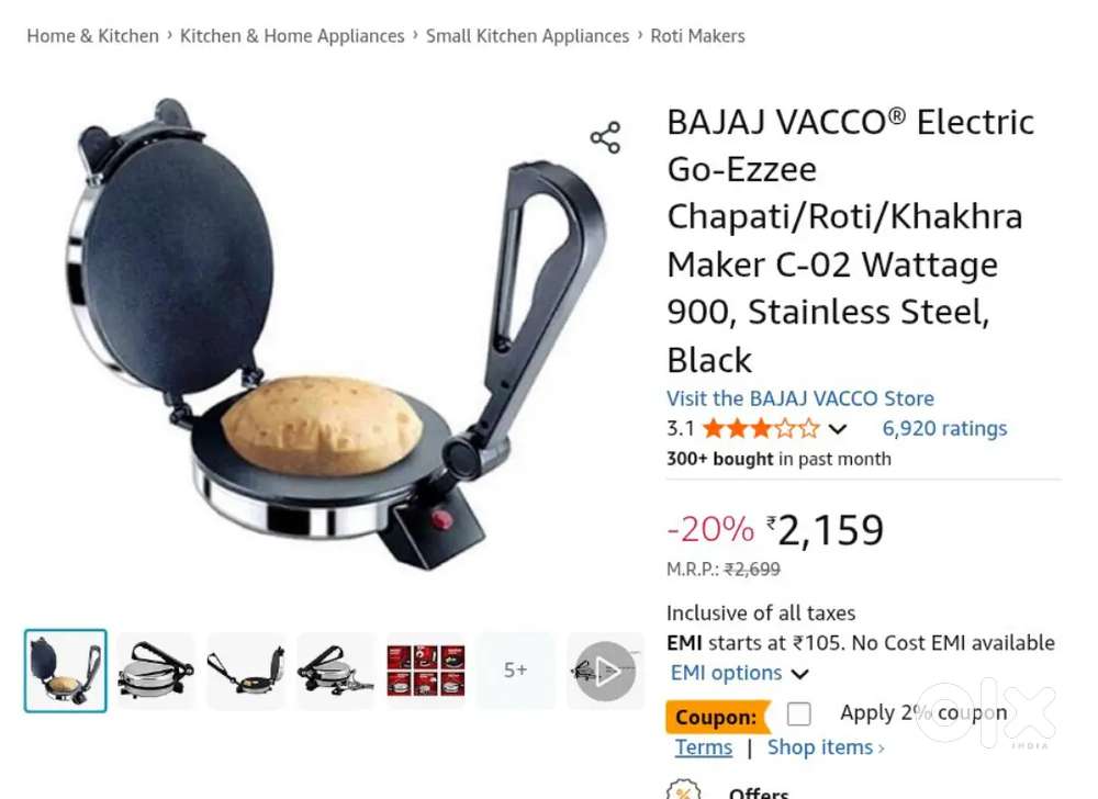 Roti and Chapati Maker
