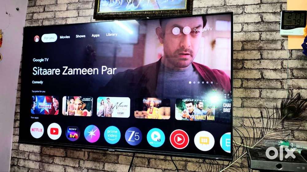 43 Inch Coocaa Full HD Smart LED TV 4K Supported Free Wall Stand