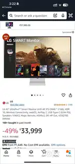 LG 43 inch monitor for work and gaming