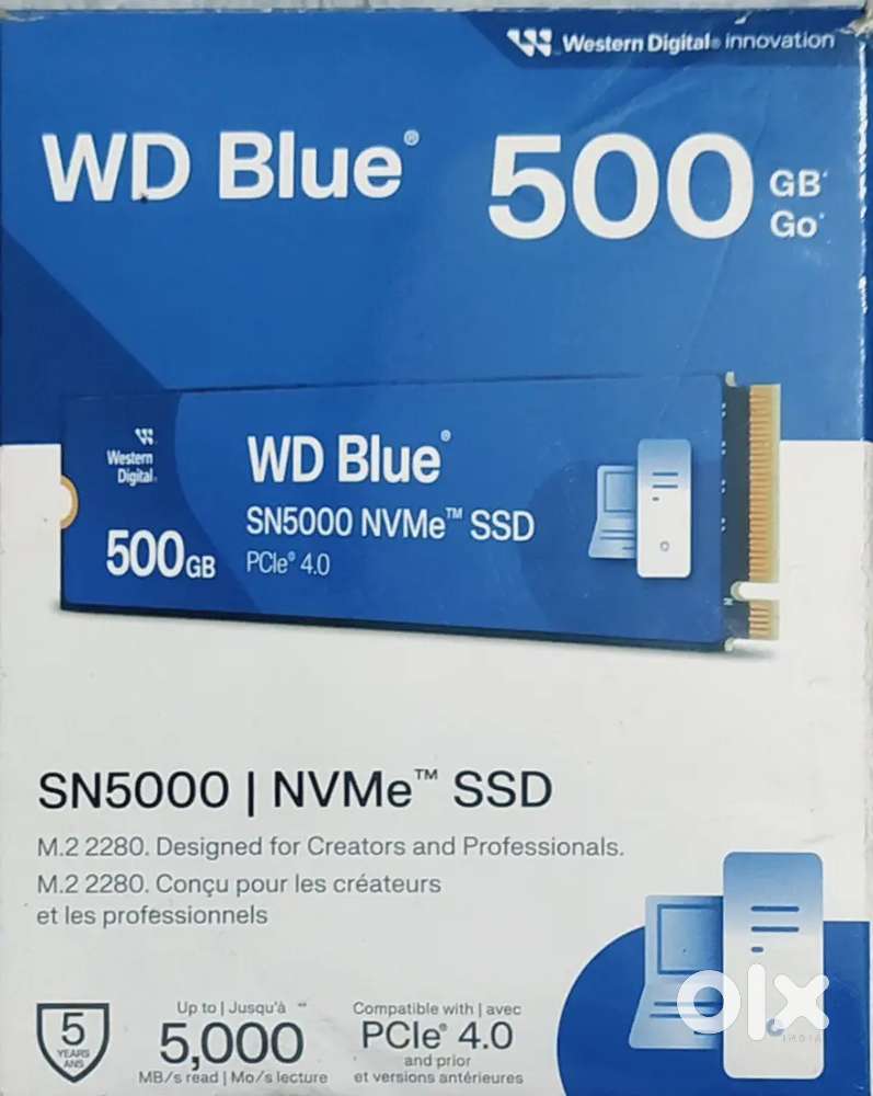 WD Blue Nvme SSD M.2 2288mm 512GB Gen 4