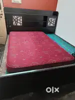 Wooden King size bed with soft bed