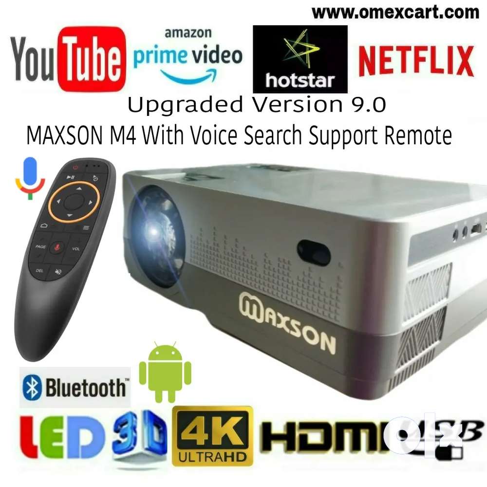 3800LM ANDROID 9.0 SMART PROJECTOR FULL HD 2023 NEW VOICE SUPPORT WIFI