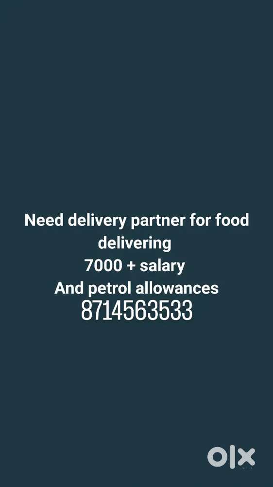 Delivery partner needed