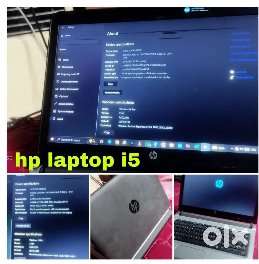 LAPTOP hp i5