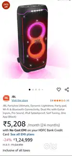 Jbl partbox  new sealed pack with warranty Full year huge speaker
